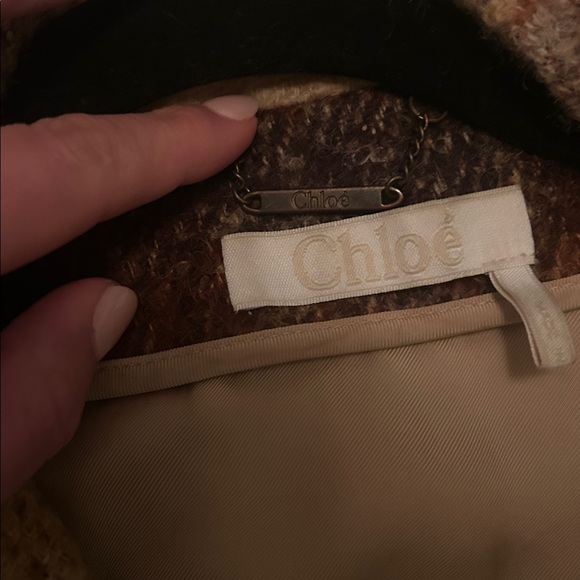 2018 CHLOE plaid jacket size 34 — oversize fit up to size 40 - Picture 5 of 7